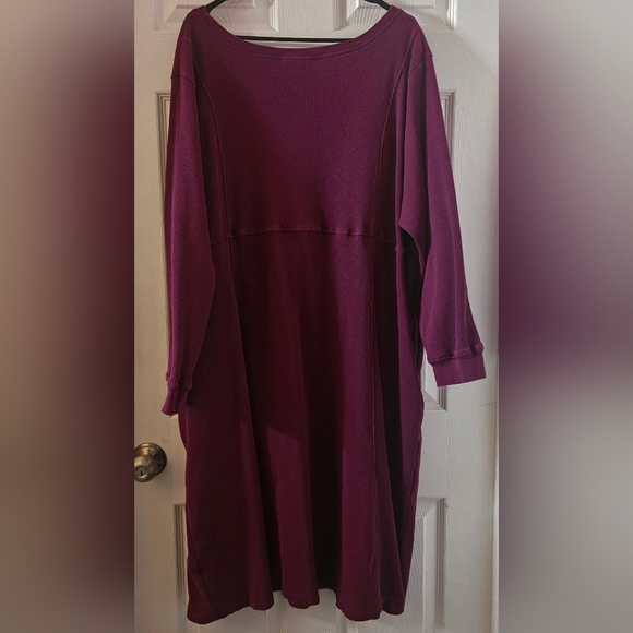 Women Within Thermal Knit Midi Dress - Picture 3 of 5